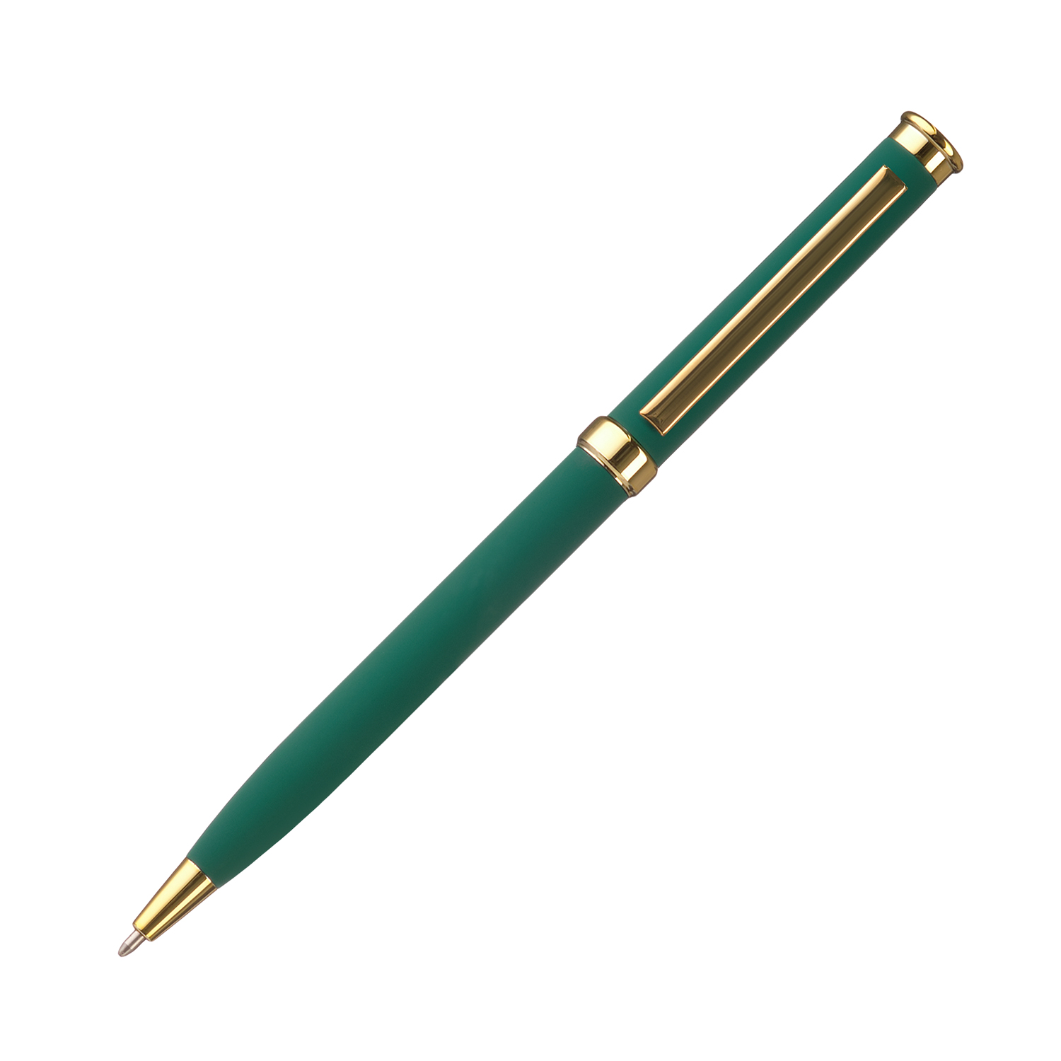 Шариковая ручка Benua, зеленая/позолота