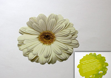 Вырубная открытка в форме цветка