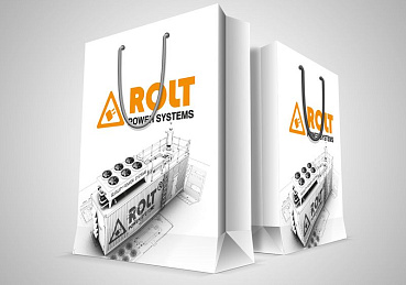 Бумажный пакет с логотипом ROLT