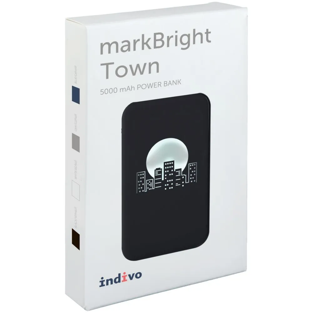 Аккумулятор с подсветкой markBright Town, 5000 мАч